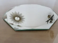 Miroir octogonal biseauté, années 40-50