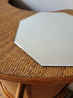 Miroir octogonal biseauté à poser