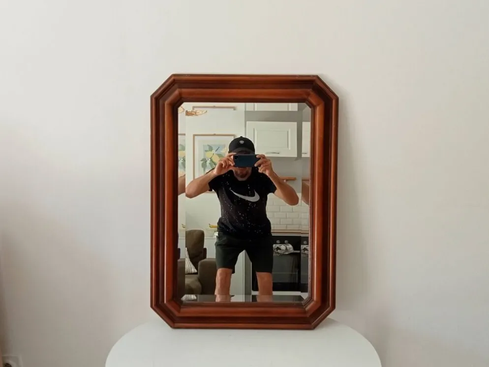 Miroir octogonale biseauté, années 60
