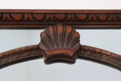 Miroir octogonal en bois Art Déco, France vers 1920