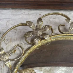 Miroir oeil de sorcière vintage 43 cm , années 60