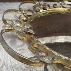 Miroir oeil de sorcière vintage 43 cm , années 60