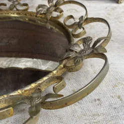 Miroir oeil de sorcière vintage 43 cm , années 60