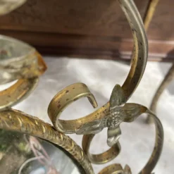 Miroir oeil de sorcière vintage 43 cm , années 60