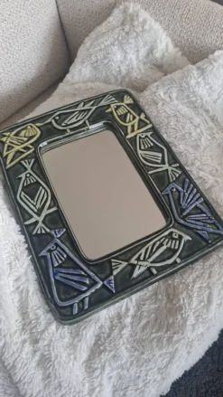 Miroir Oiseaux En Céramique Lisa Larson Série Harlequin/ Gustavsberg (