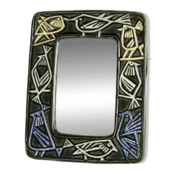 Miroir Oiseaux En Céramique Lisa Larson Série Harlequin/ Gustavsberg (