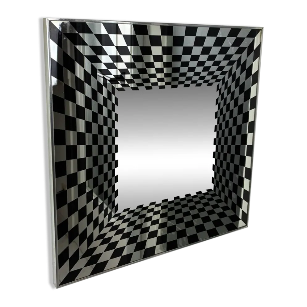 Miroir Op Art vintage par Deknudt