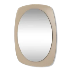 Miroir organique vintage années 1970 – Design moderniste