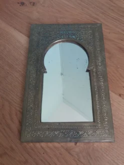 Miroir oriental laiton 25 x 16