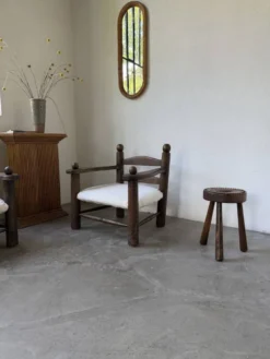 Miroir osier tressé Italie années 60 ovale