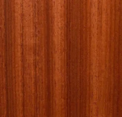 Miroir oval biseauté sur porte art déco Acajou 79x162