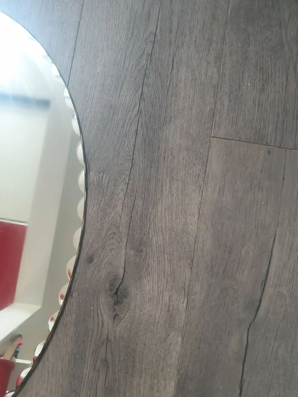 Miroir oval biseauté 60 42 vintage