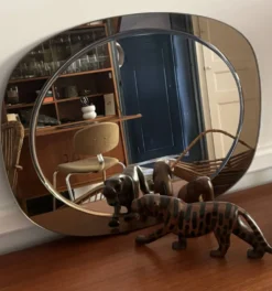 Miroir ovale années 70