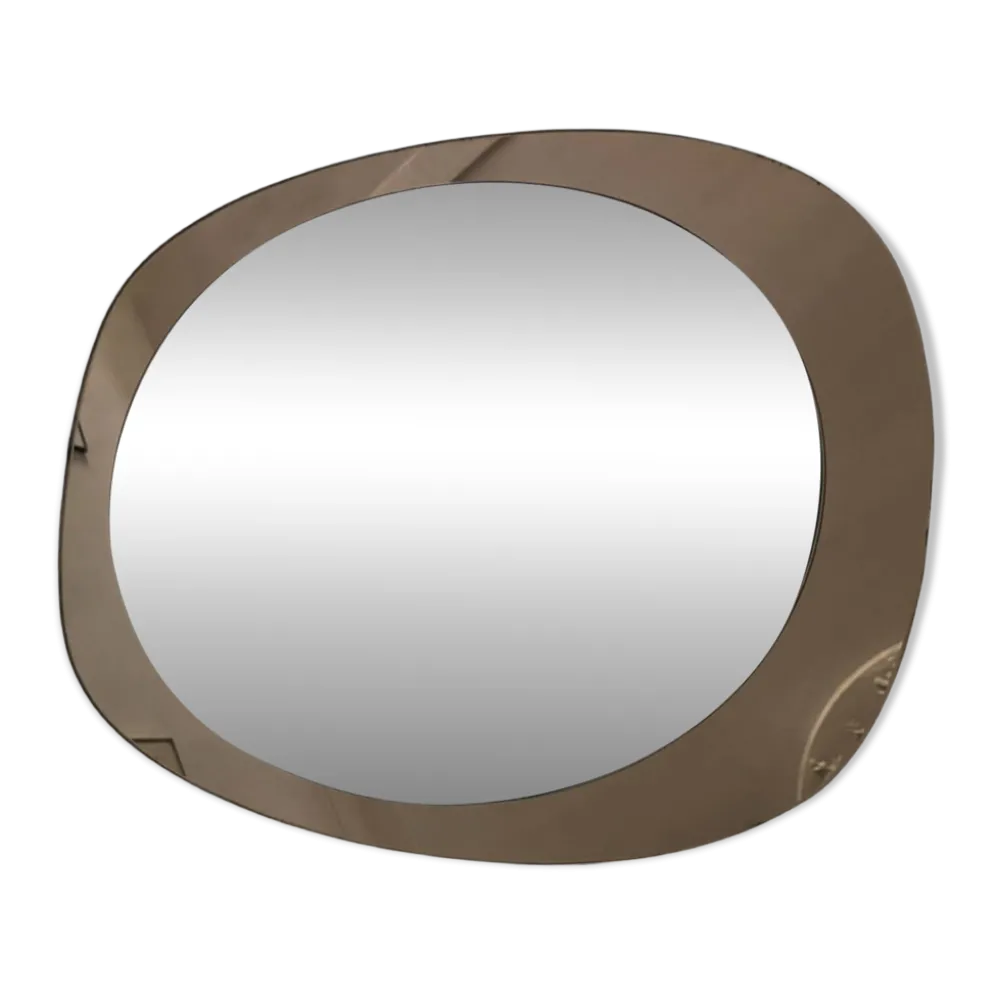 Miroir ovale années 70