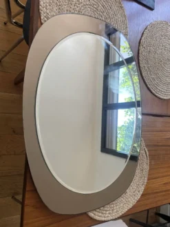 Miroir ovale années 70