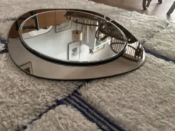 Miroir ovale années 70