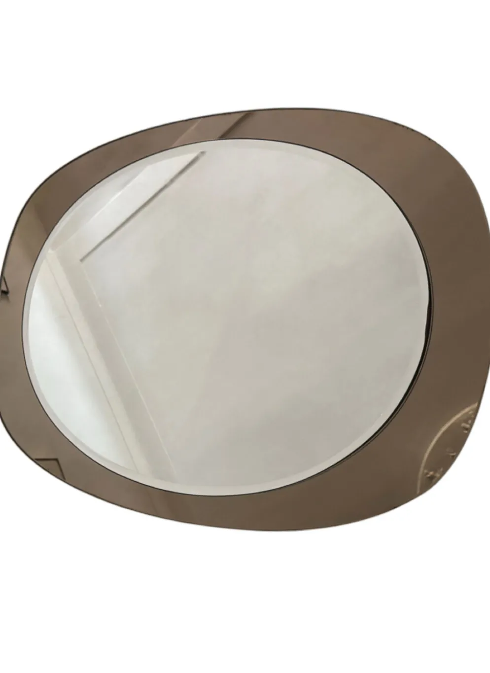 Miroir ovale années 70