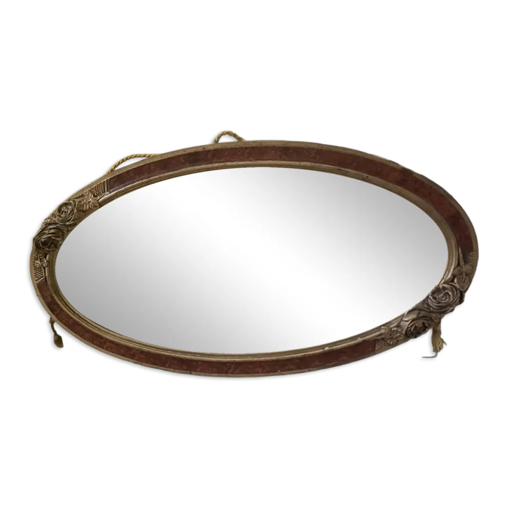Miroir ovale Art Déco
