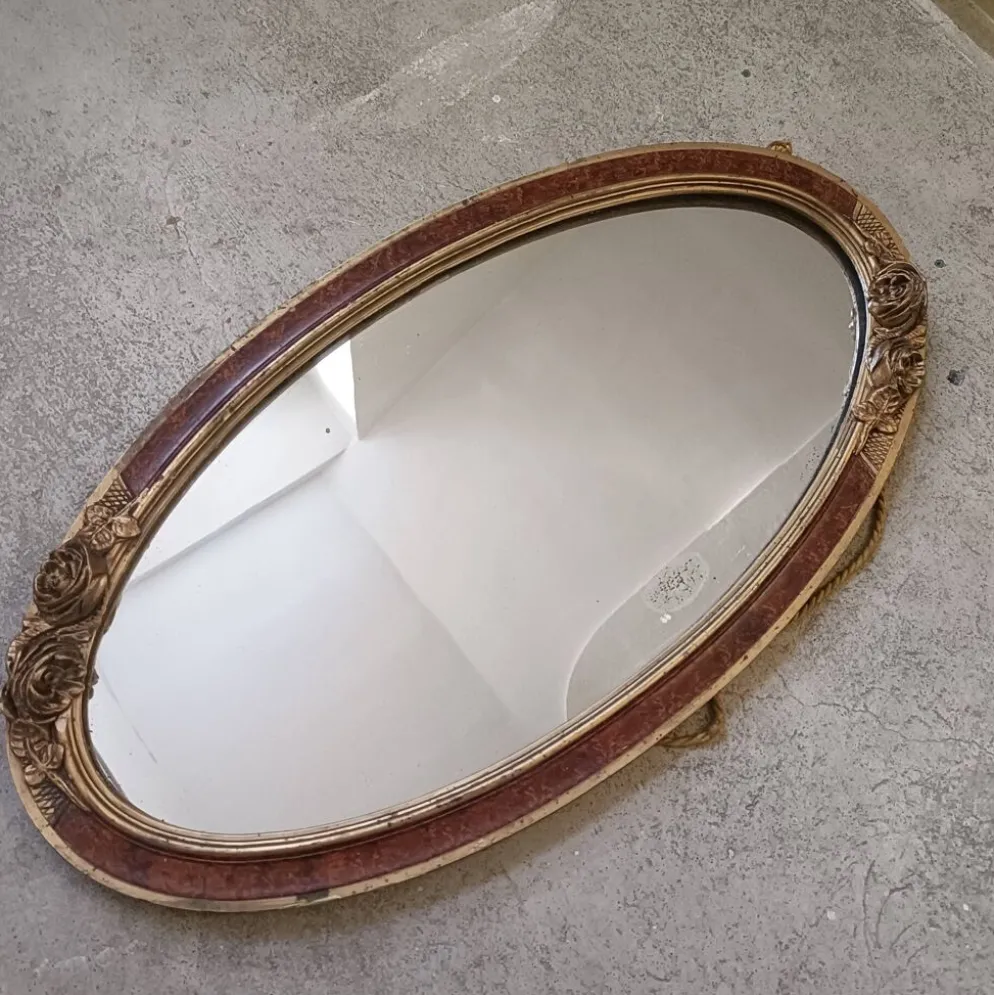 Miroir ovale Art Déco