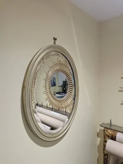 Miroir ovale biseauté