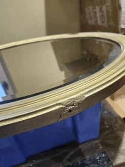 Miroir ovale biseauté