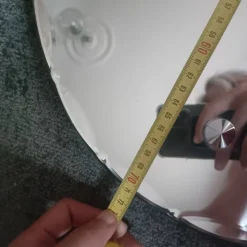 Miroir ovale biseauté Art Déco