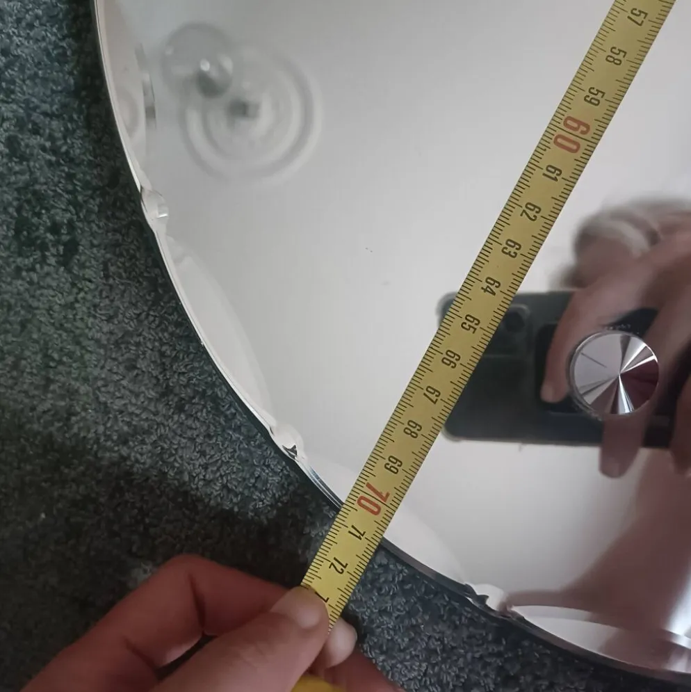 Miroir ovale biseauté Art Déco
