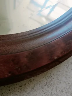 Miroir ovale biseauté Art Déco