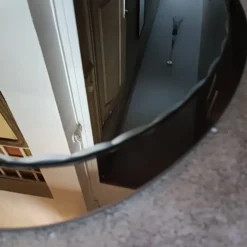 Miroir ovale biseauté seventies