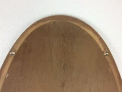 Miroir ovale cerclage bois massif 93 x 46 cm