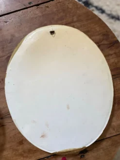 Miroir ovale en bois doré, style Napoléon III