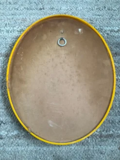 Miroir ovale vintage années 70