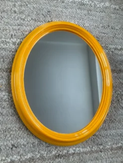 Miroir ovale vintage années 70