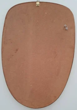 Miroir ovoïde vintage des années 1960