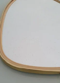 Miroir ovoïde vintage des années 1960