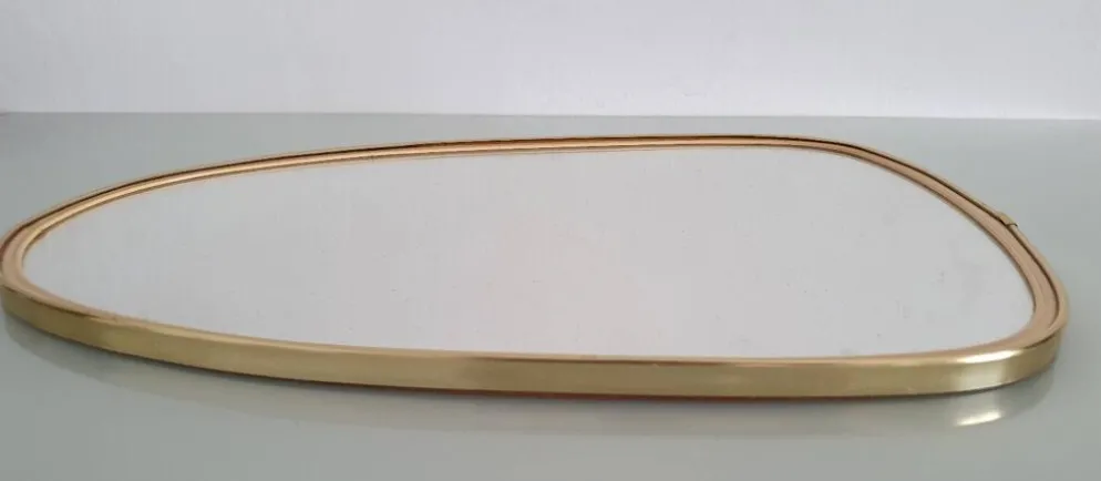 Miroir ovoïde vintage des années 1960