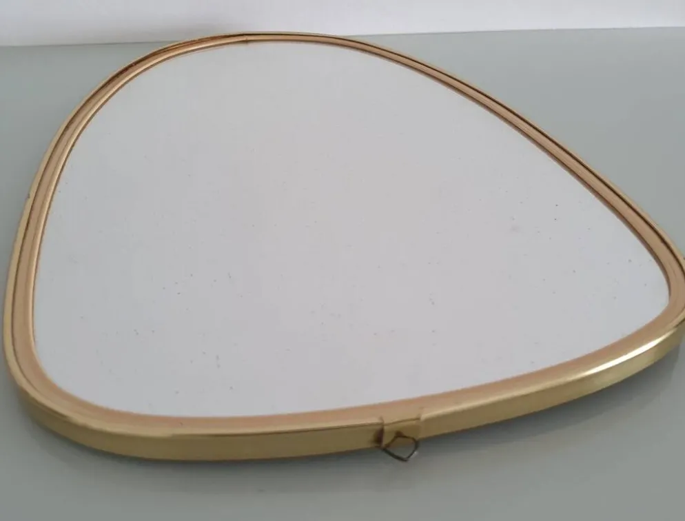 Miroir ovoïde vintage des années 1960