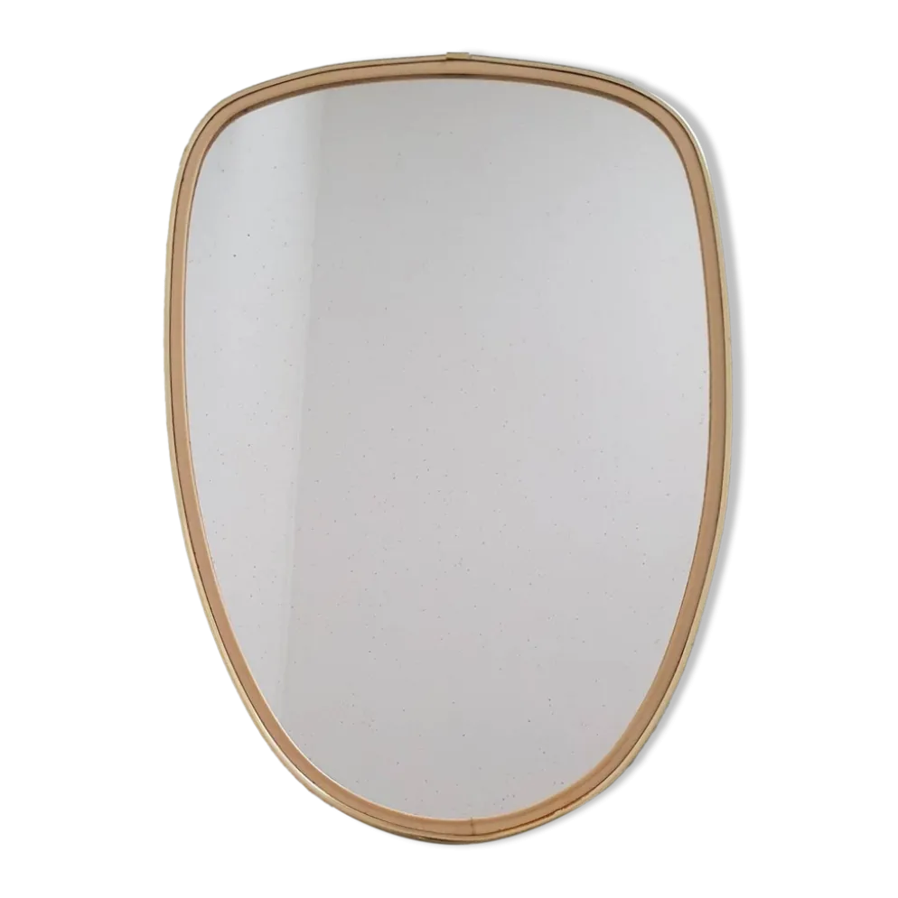 Miroir ovoïde vintage des années 1960