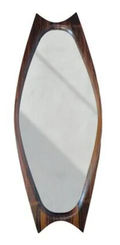 Miroir palissandre Sandholdt pour Jansen, danois, années 60