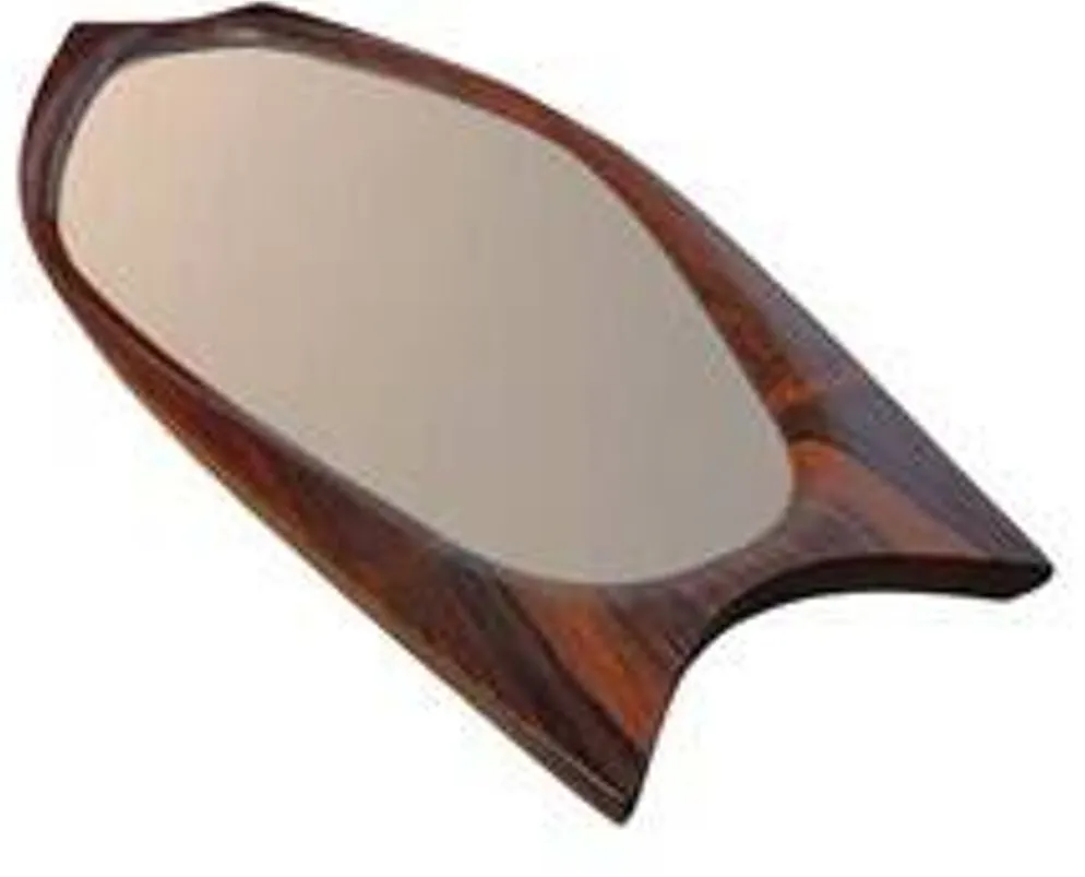 Miroir palissandre Sandholdt pour Jansen, danois, années 60