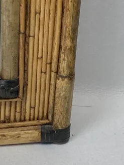 Miroir Palm Regency bambou rotin roseau