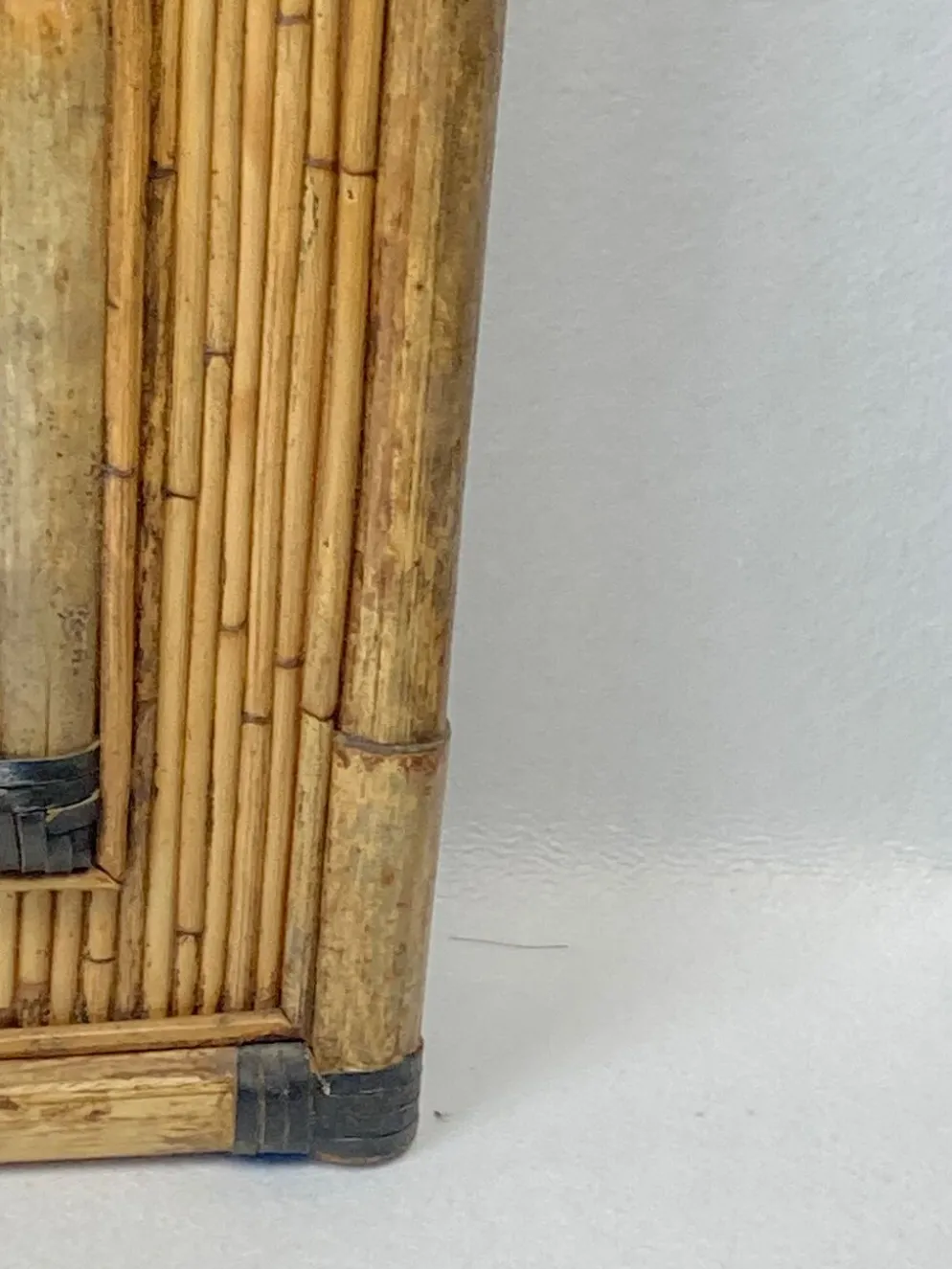 Miroir Palm Regency bambou rotin roseau