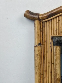 Miroir Palm Regency bambou rotin roseau