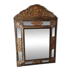 Miroir à pare-closes de style Napoléon 3 / Victorien - Grand Format.