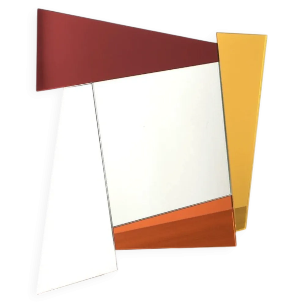 Miroir par Ettore Sottsass pour Glas Italia