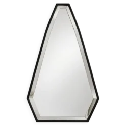 Miroir pentagonal à cadre métal noir