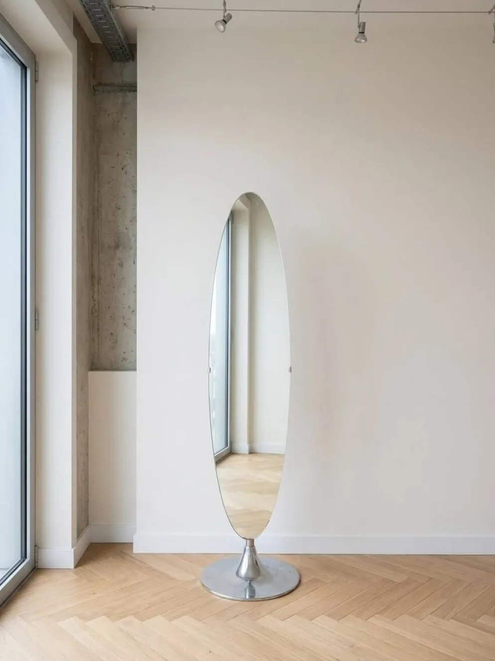 Miroir pivotant Space age / moderniste