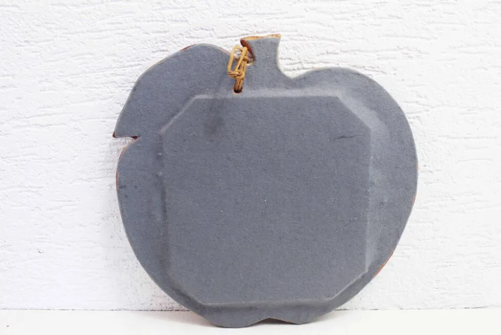 Miroir "pomme" en céramique 1970