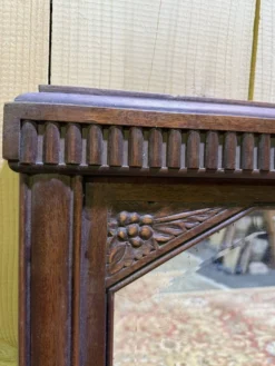 Miroir époque Art Déco en noyer