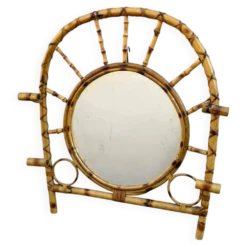 Miroir Portemanteau en Roitn des années 60 France